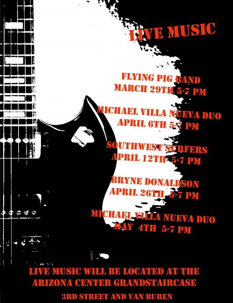 Live Music at the Arizona Center Poster