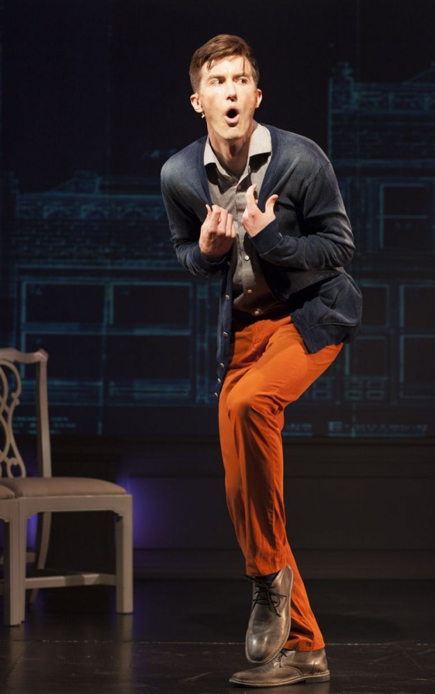 Actor Toby Yatso in "Buyer & Cellar" (courtesy Phoenix Theatre)