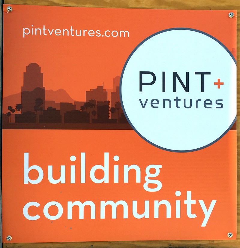 Pint + Ventures sign