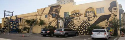 Expanded mural celebrates Phoenix television history. 