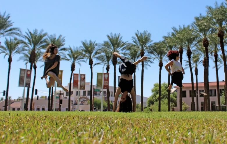 Dancers Olivia Poulter, Nicky Shindler and Johanna Hayes. Photo by Ashley Baker.