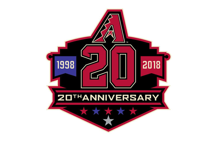 Arizona D-backs 20th Anniversary logo